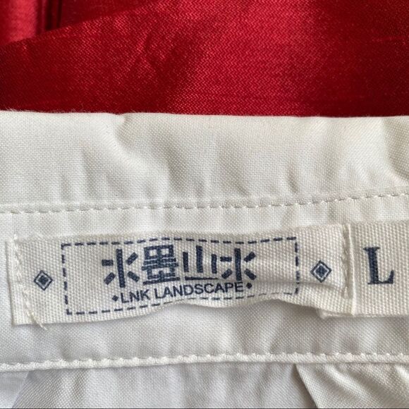 LNK Landscape buttons down mini tunic dress S - Picture 8 of 11